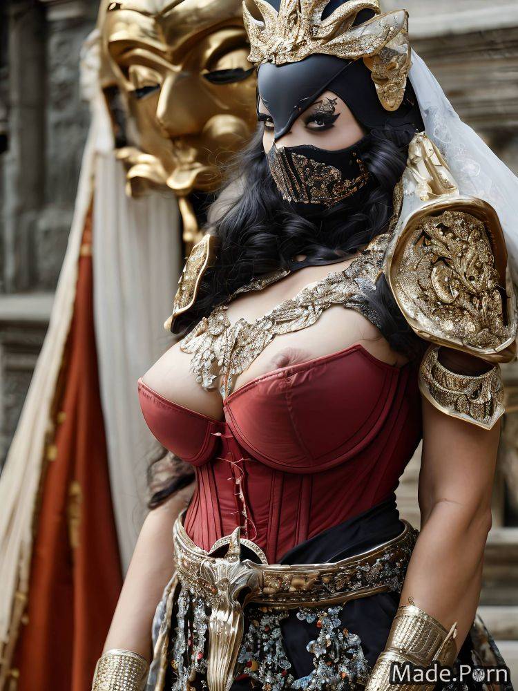 Witch ssbbw looking at viewer 50 gigantic boobs fantasy armor hairy AI porn - #main