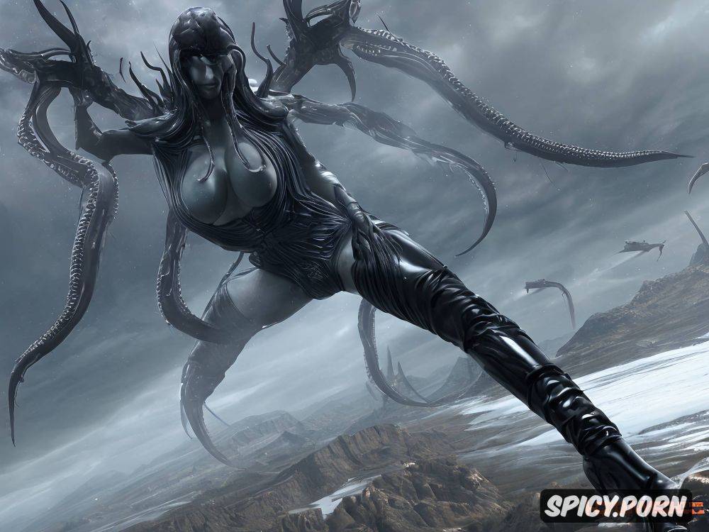 xenomorph tentacles aggressively copulating with woman, aliens movie - #main