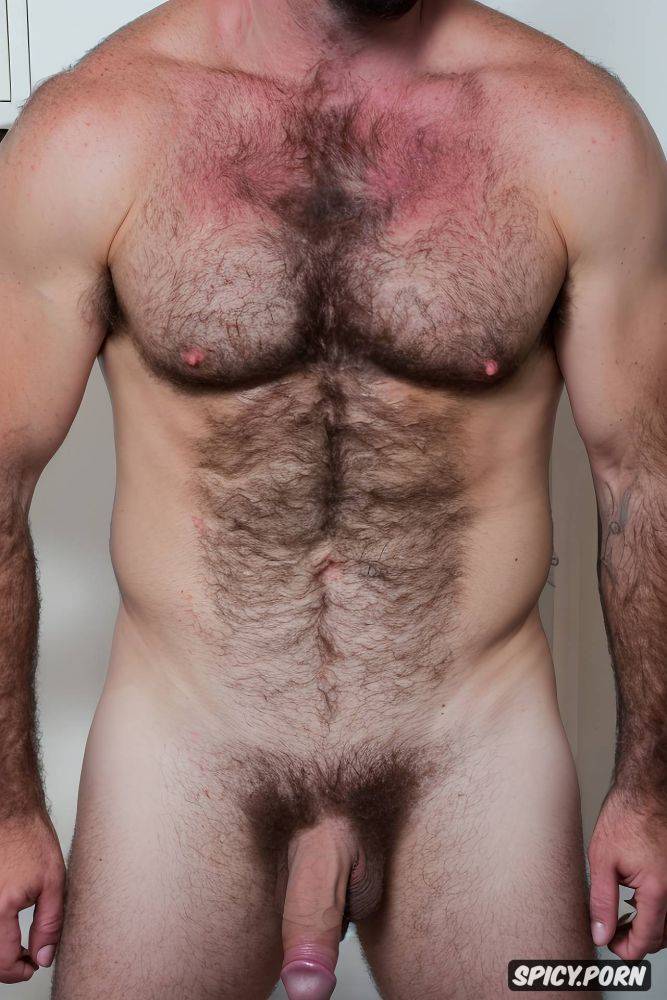 hombre solo super realista sin cabello barba cerrada musculoso barzos tatuados desnudo superdotado pene grande erecto xxl - #main