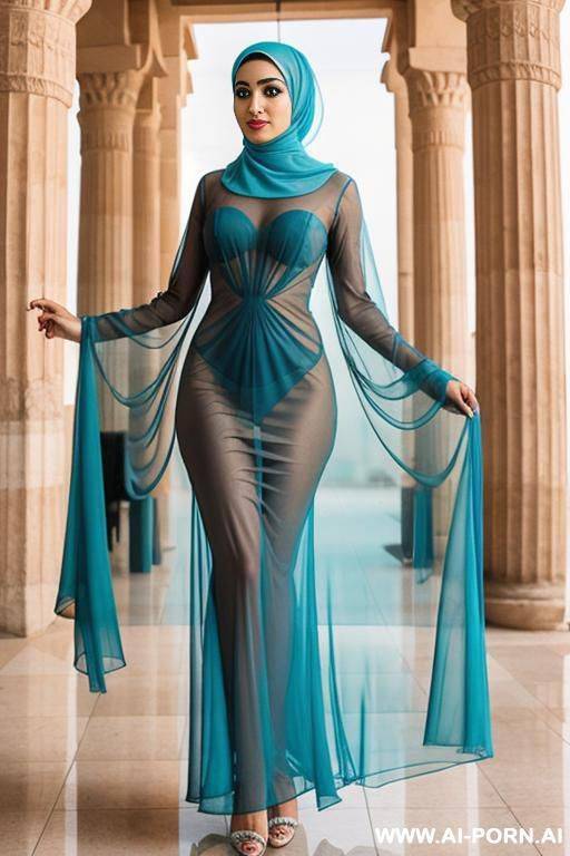 hot hijab arab egypt woman with transparent dress - #main