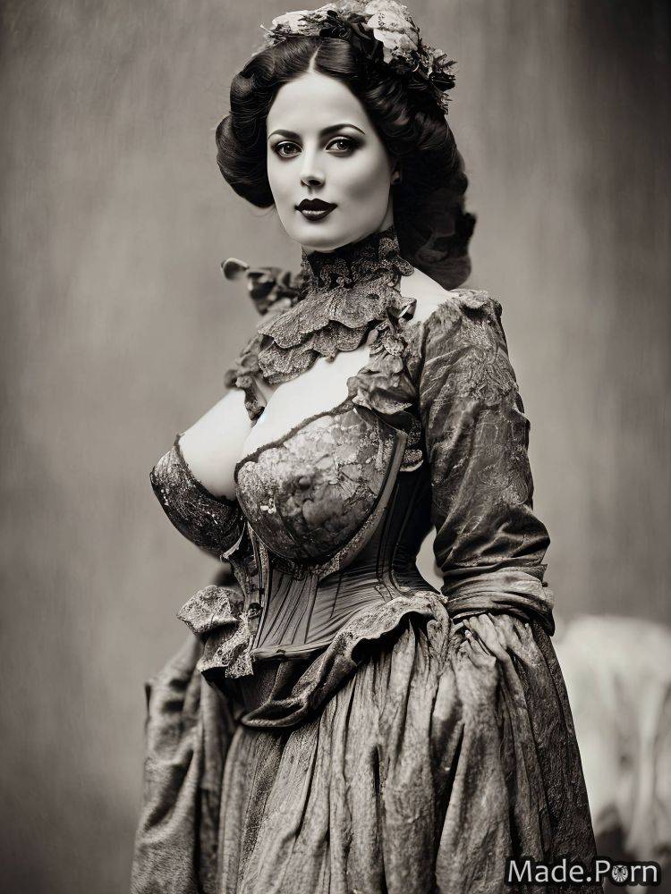 White nipples black big hips thighs victorian made AI porn - #main