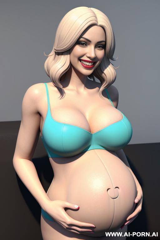 3d artstyle . gorgeous pregnant bimbo - #main