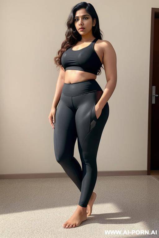 bhumi pednekar wearing sexy yoga pants sweating - #main