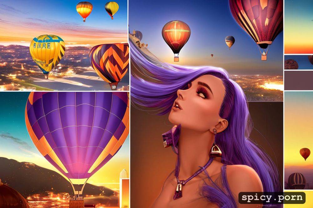 hot air balloon, highres, floating to space, 3dt, 8k, byjustpixels - #main