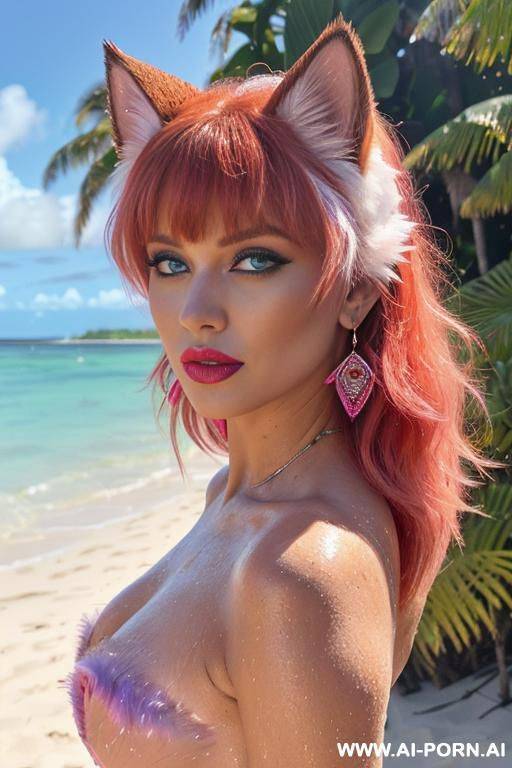 (perman-view: full body view) (photo-quality: vhs-quality eighties-style realistic video-grainy) (makeup: dark-eyeline bold-makeup) beautiful sensual sensual-face -nose (eyes: big blue green eyes crystal-eyes - #main