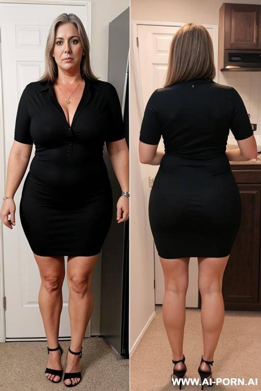 mature pawg, full body, standing - #main