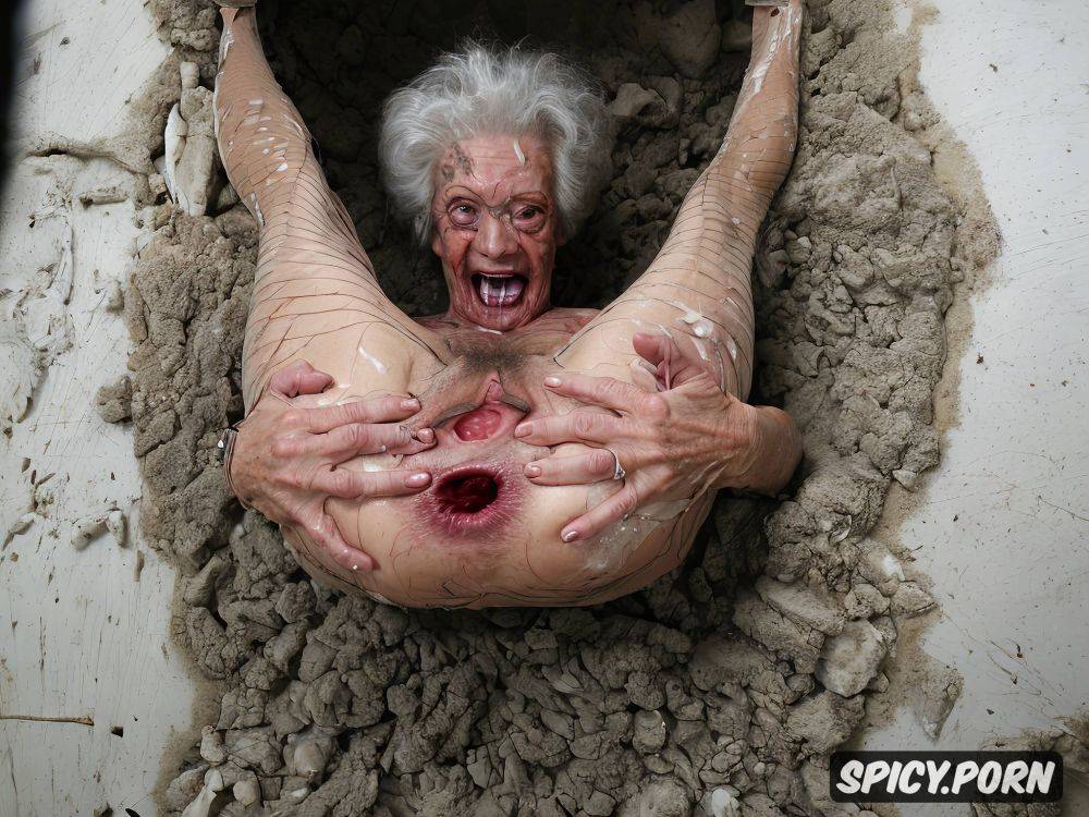 bony, indoors, anal gape, morgue, super old granny, point of view - #main