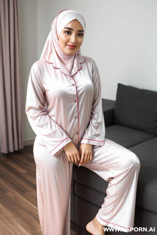 hijab, arab, drop seat pyjamas - #main