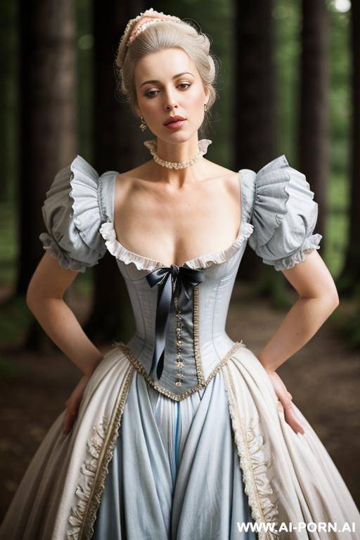 wearing a very long dress, (realistic picture), - #main