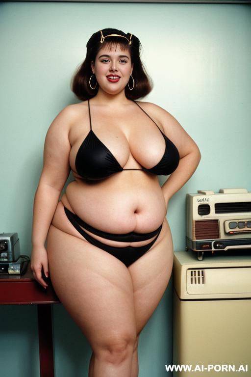 obese, beautiful bbw, beautiful face, seductive face, big ass, big breasts, thick thighs, long thich legs, bare feet, shaved pussy, oiled body, - #main
