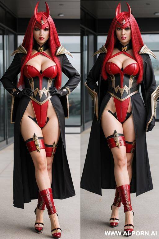 klingon woman cosplay bimbo heels - #main
