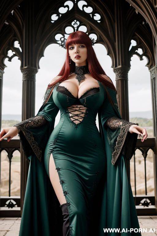 big tits, hangers, large areolas, some fat on tummy, thick thighs, pubic hair, red hair, dp - #main