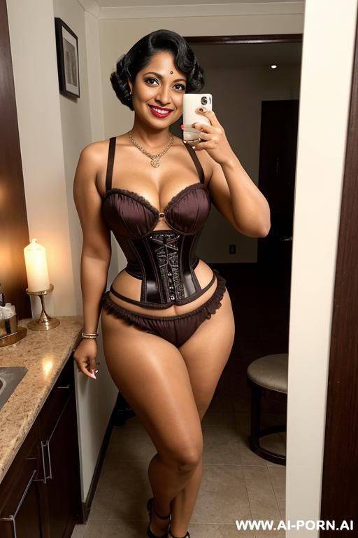 the outfit is very tight on my curves, so it’s showing everyg. very low cut to show off all my cleavage. it’s really short too, so my butt and legs are all on view. the shoes give me plenty of h. - #main
