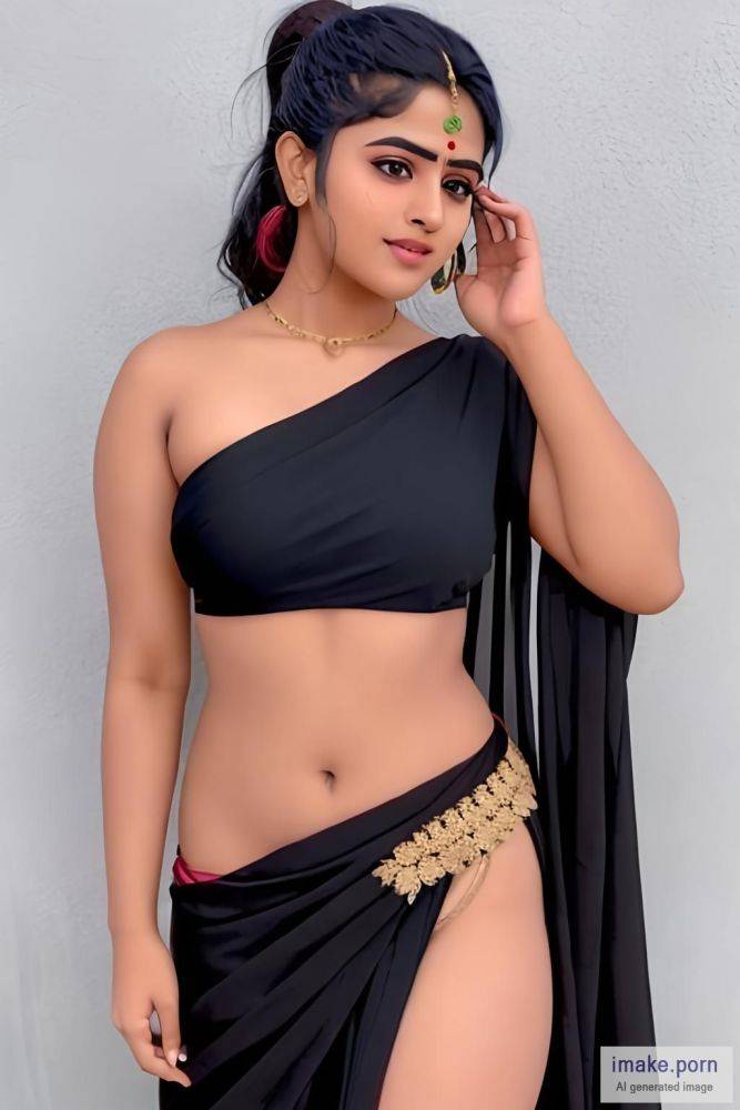 indian girl megha akash with devil horns and pony tail in black... - #main