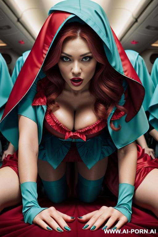 an 18-year-old woman stands with her anus spread with her hands, tods the camera, her face is also turned and her mouth is open, from which sperm flows - #main