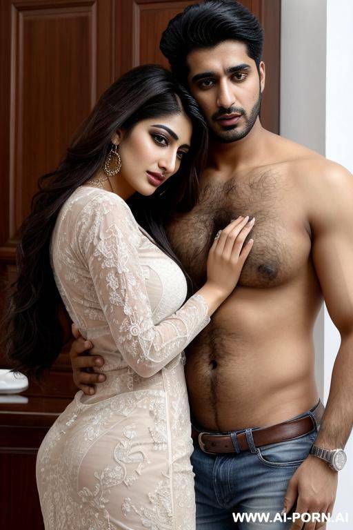 two people, pakistani woman , arab, persic, ultra realistic, high quality - #main