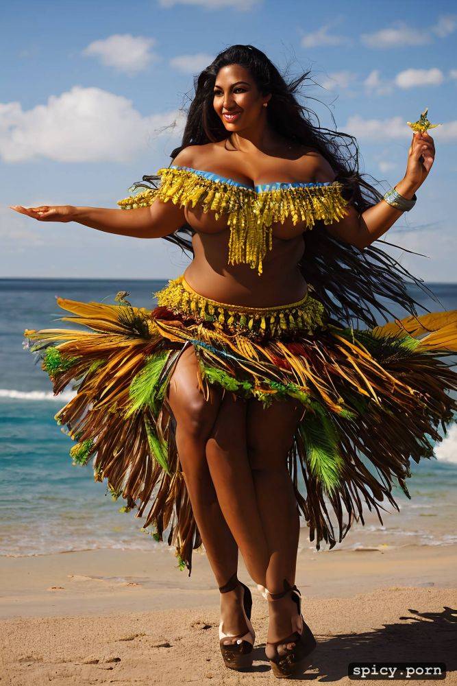 gigantic hanging boobs, beautiful tahitian dancer, curvy hourglass body - #main