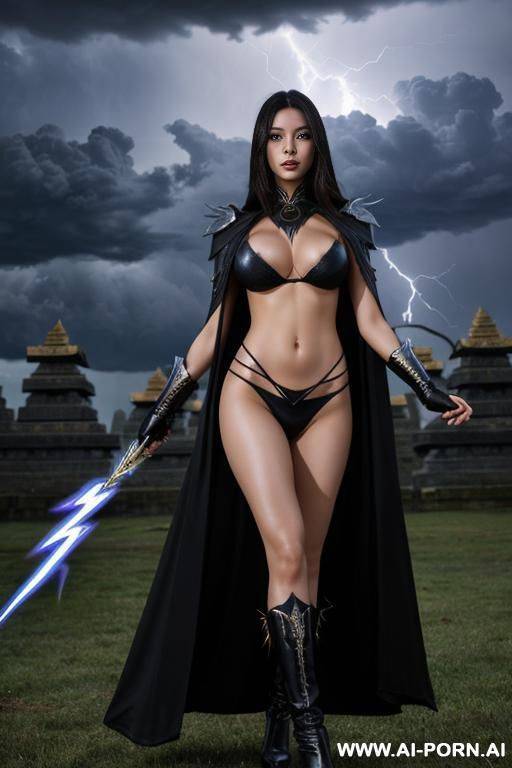 (lightning sorceress) (lightning temple) (dark clouds) - #main