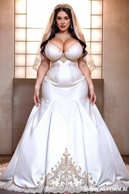 (granny) (bride) (gigantic boobs) (huge hips) (underwear) - #main
