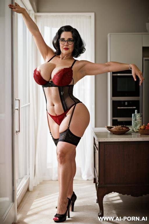 grandma. standing. hairy pussy. a lot visible age marks. red lips. saggy grandma, wrinkled realistic grandma face. very old. granny. granny housewife. gilf. gigantic boobs. hanging boobs. very - #main