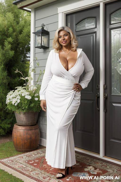 big natural tits, curvy body, fully body view, milf, natural body, curvy body, photo realistic, - #main