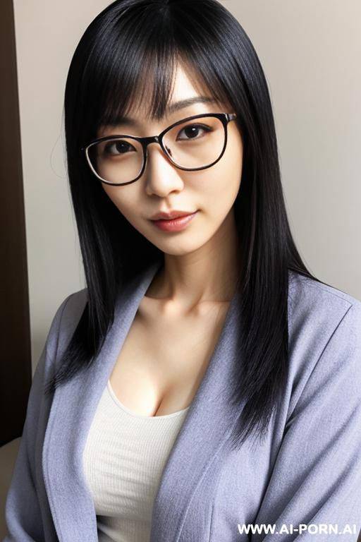 beautiful, japanese lady, glasses - #main