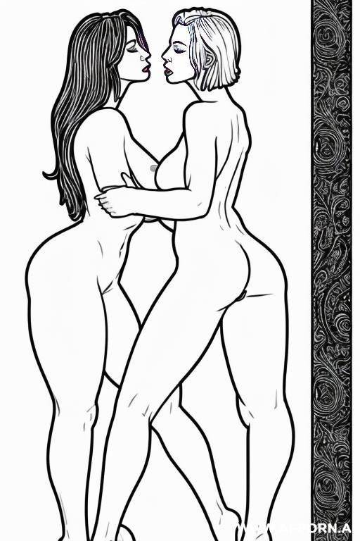 outline, black and white, colouring pages, explicit lesbian, spanking - #main