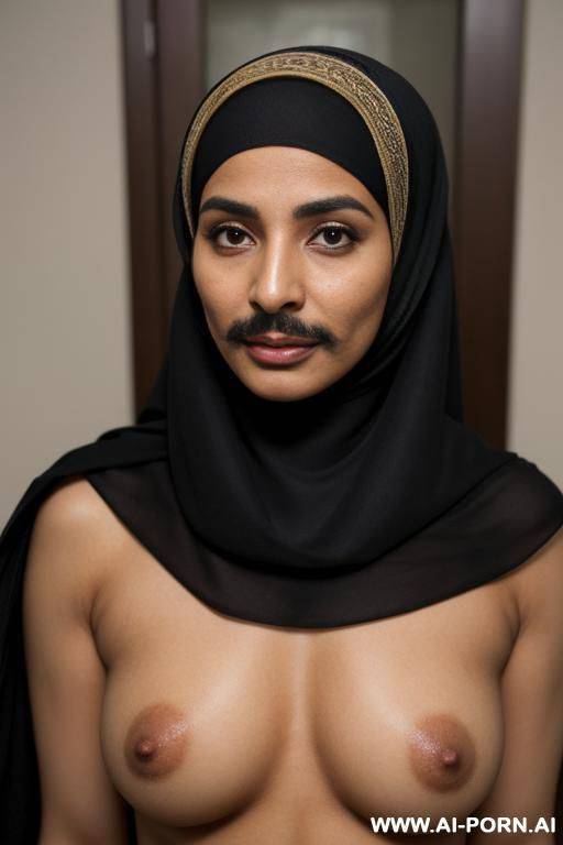 arab milf with a mustache and hairy pussy wearing hijab - #main