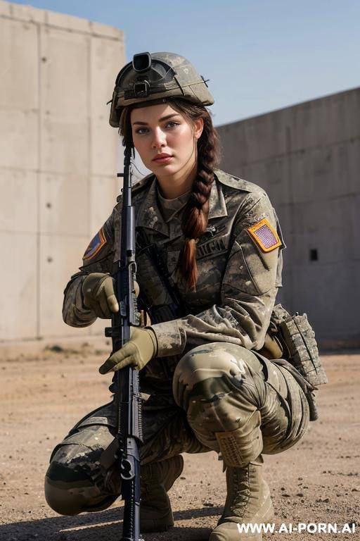 khaki shirt camo army pants army helmet - #main
