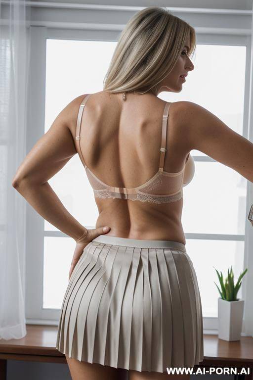 spanish teacher milf in transparent bra and stoсkings, leaning ford - #main