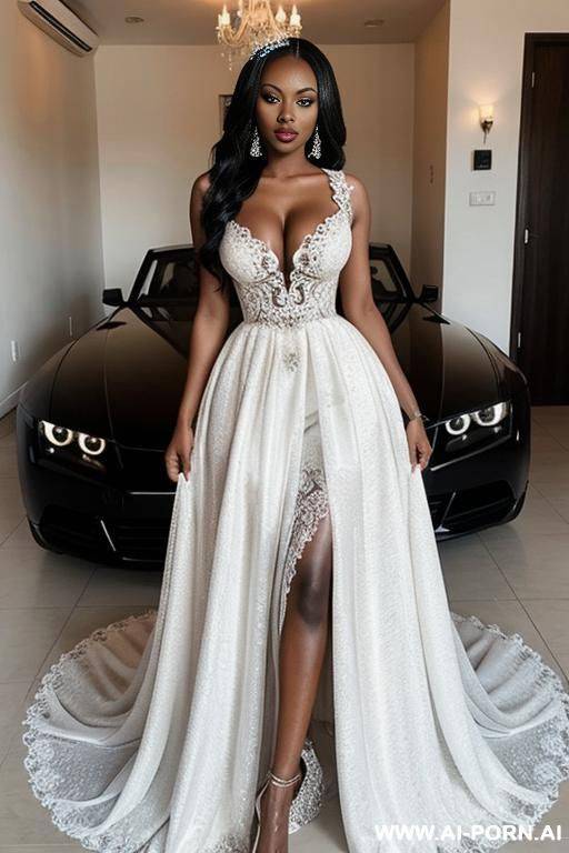 african mild, sexy wedding dress - #main