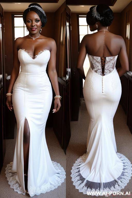 african mild, hooker wedding dress - #main