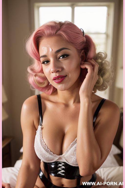 pinup model, blonde venetian hair, excessive pubic hair - #main