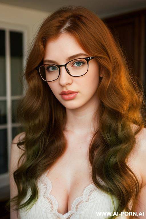 (thick rimmed glasses) (long hair) - #main