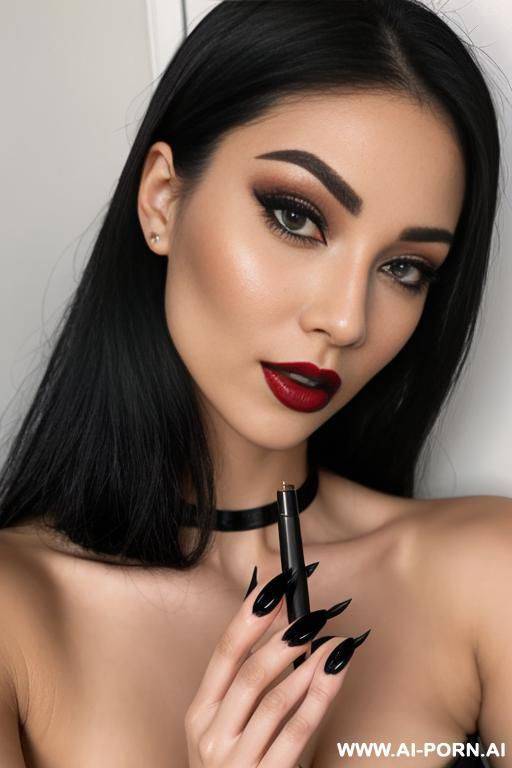 long black nails poking pussh - #main