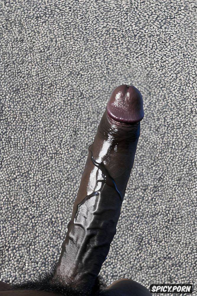 blue sea, dick with veins1 2, white sand, black glans, african - #main