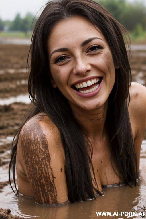 mild hugging homeless man in the mud - #main