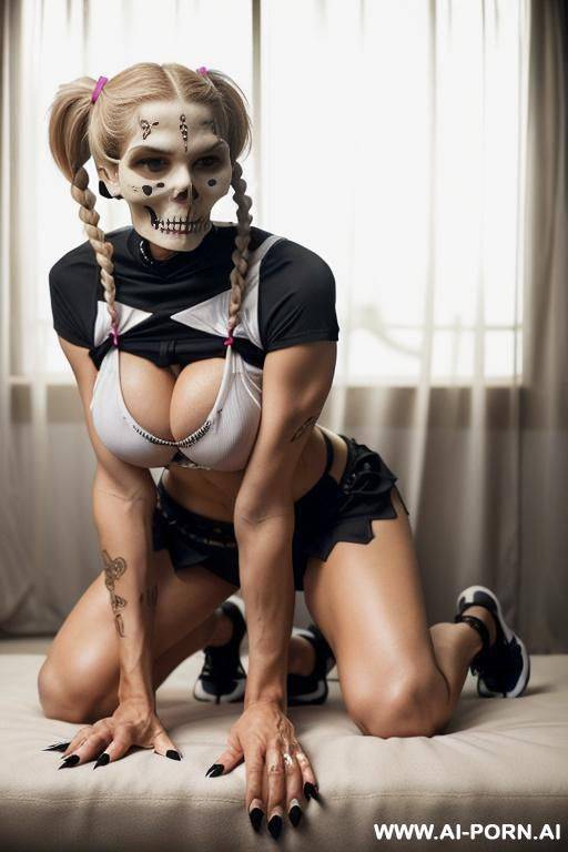 french woman with blonde hair and with sweat chocked seeing my big latino dick in pov and she just have a sport short - #main