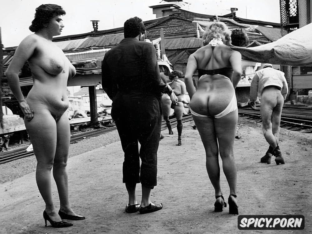 real natural colors embossed bodies behind the railway station tiny pettite weak wife with vulgar whore face - #main