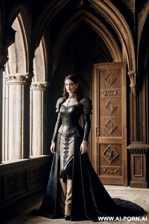 a beautiful mature woman wearing a queen dress - #main