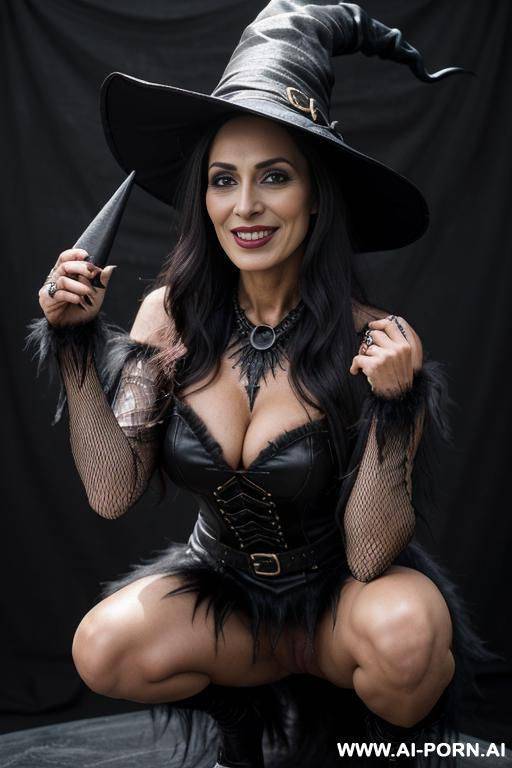 a beautiful gilf woman, ((totally naked)), ((completely naked)), (very hairy pussy), - #main