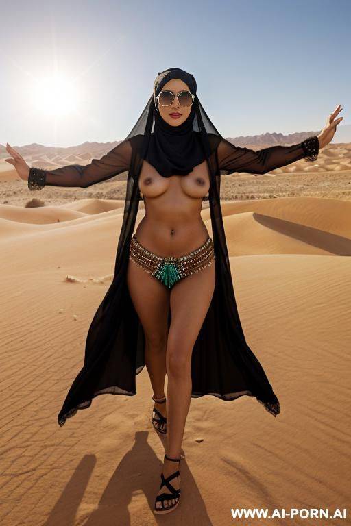 totally naked ((totally naked)), sunglasses, hijab - #main