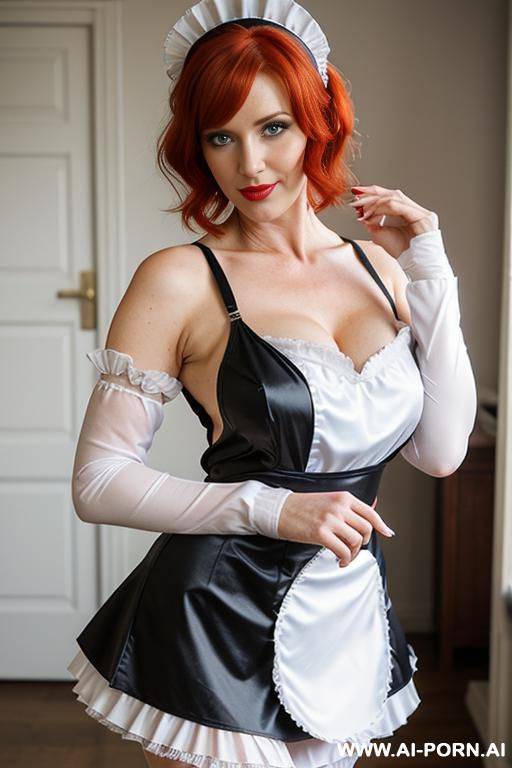 a red hair woman with huge breasts - #main