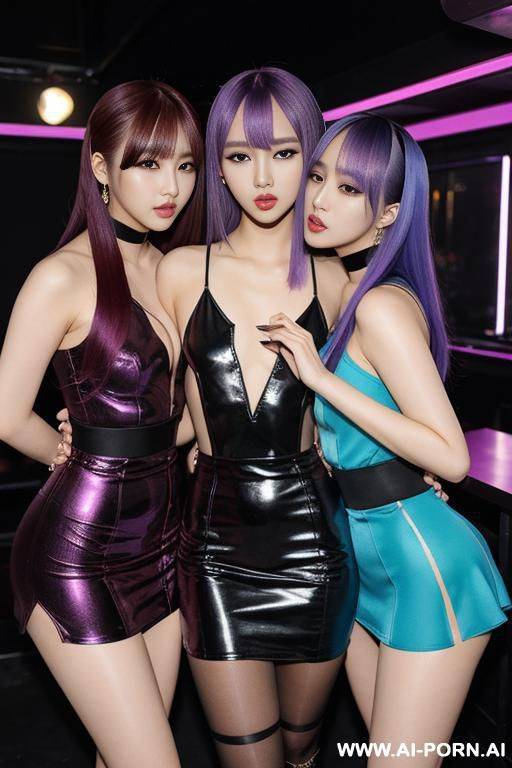 3 woman touching each other - #main
