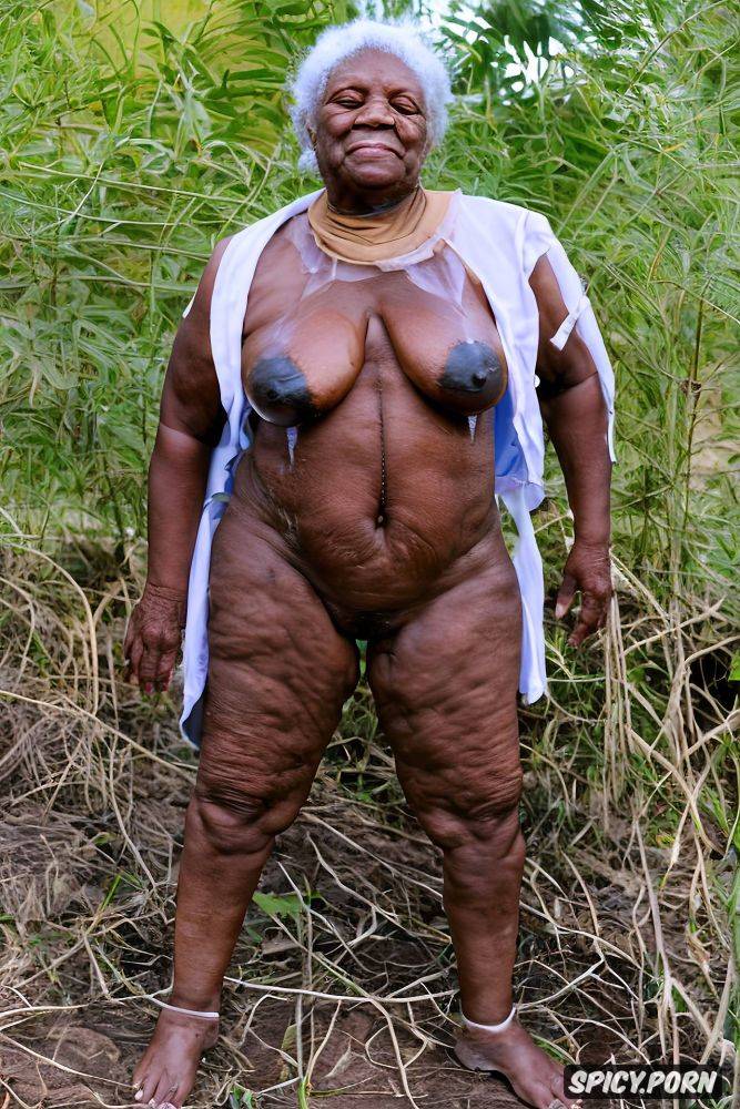 front teeth missing, realistic pussy, fit body, dark brown areolas - #main
