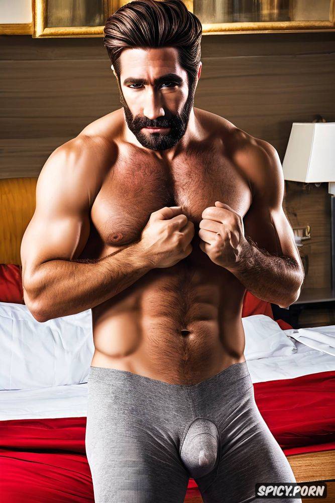 sexy tights, seductive look, jake gyllenhaal teasing his junk - #main