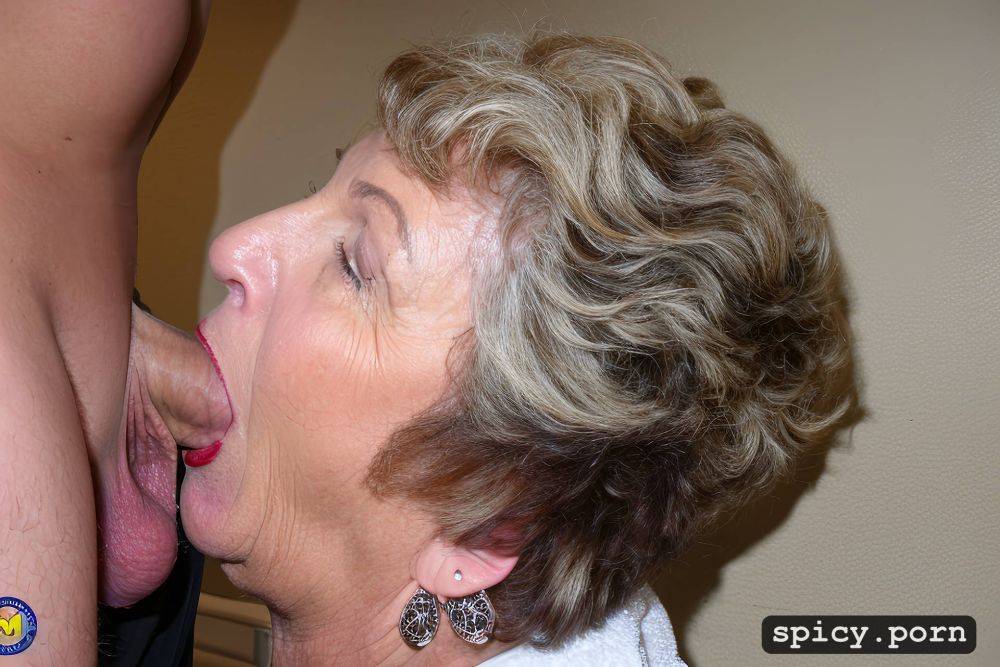 gilf, side view, dick forced into mouth, deep mouth fuck - #main
