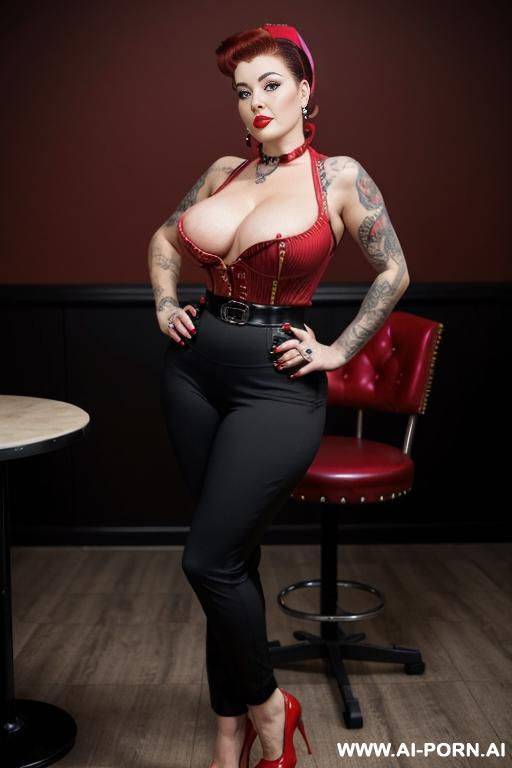topless, hour glass figure, massive boobs, bare chest - #main