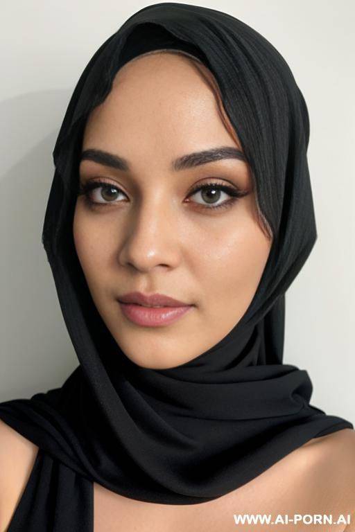 naked, hijab covering all face but eyes - #main