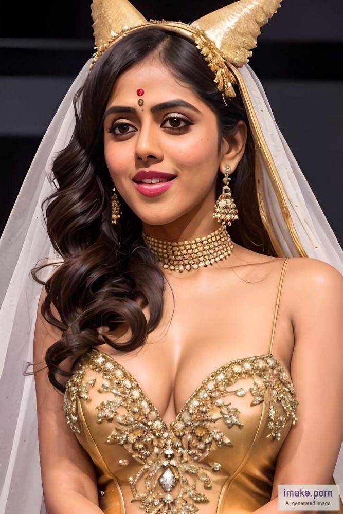 Genelia D'Souza french maid dress with devil horns and gold... - #main